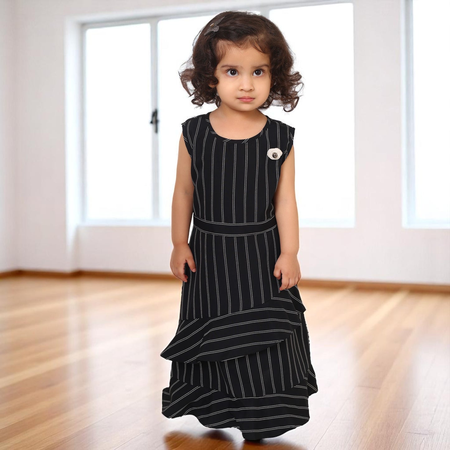 Elegant Long Sleeve Designer Dress for Girls