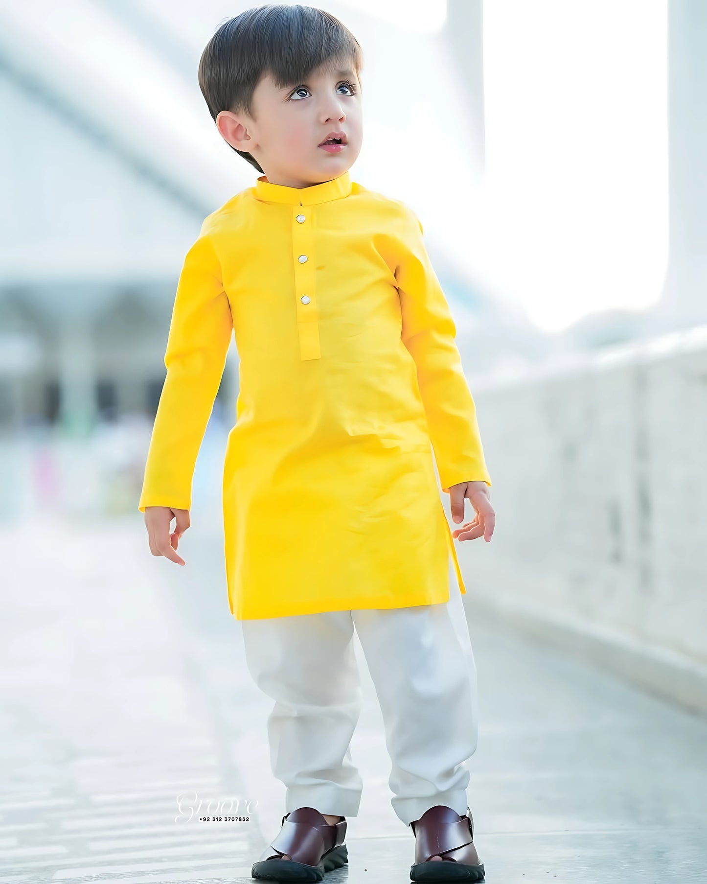 Sunlit Yellow Kurta Pajama Set – Premium Kidswear by Tito Patito
