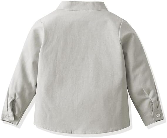 Boys Light Grey Cotton Shirt – Smart Casual Premium Boys Clothing India