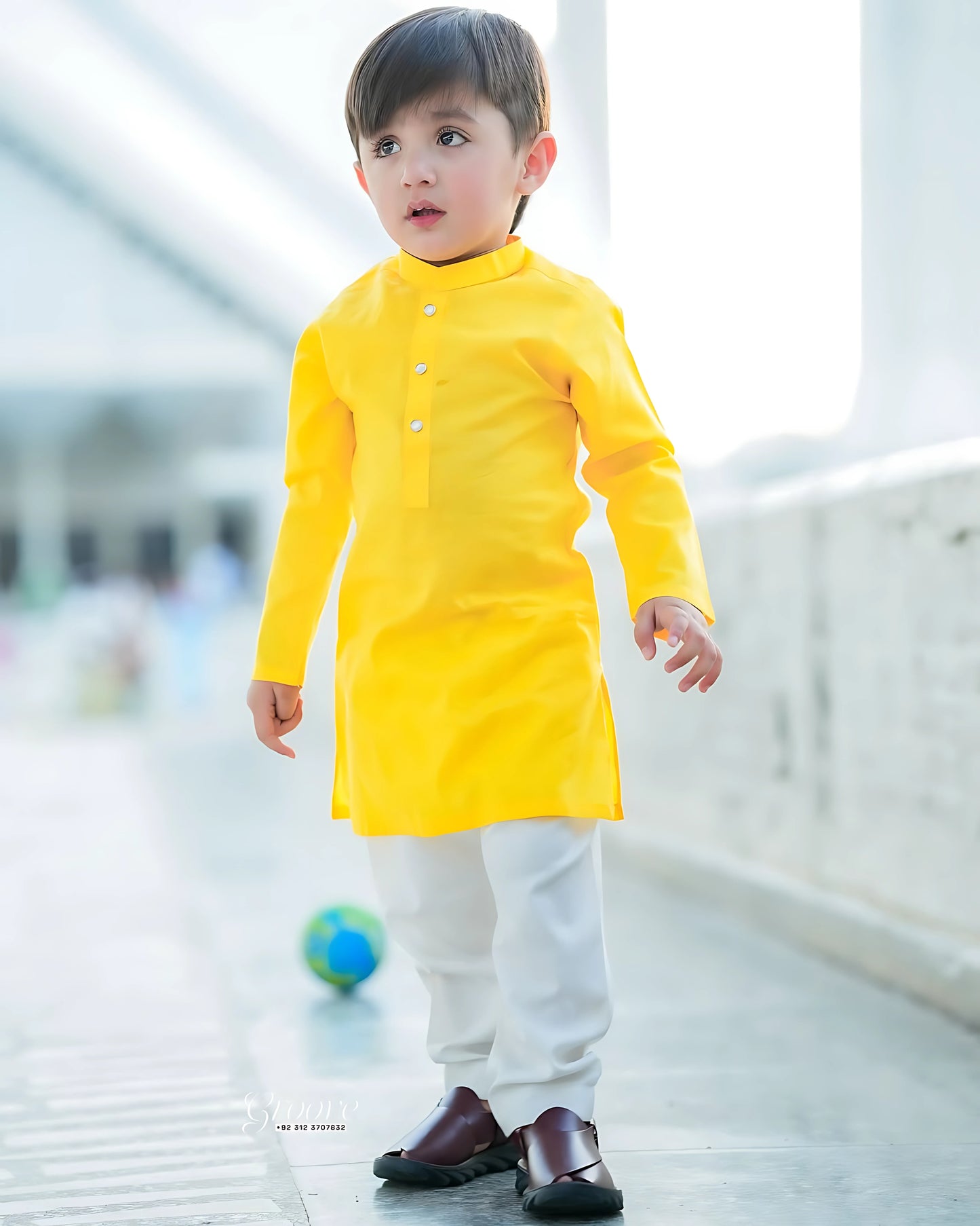 Sunlit Yellow Kurta Pajama Set – Premium Kidswear by Tito Patito