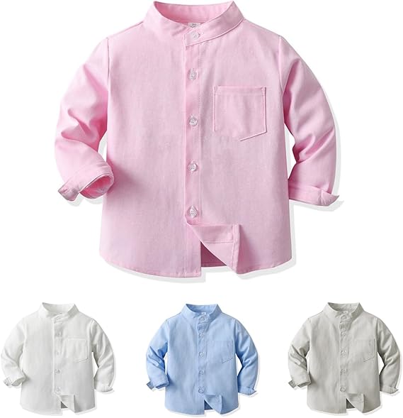 Boys Pink Chambray Cotton Shirt – Everyday Premium Kidswear