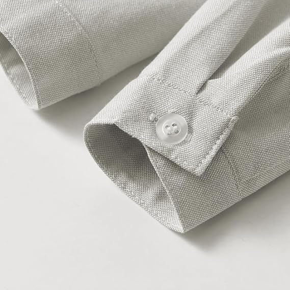 Boys Light Grey Cotton Shirt – Smart Casual Premium Boys Clothing India