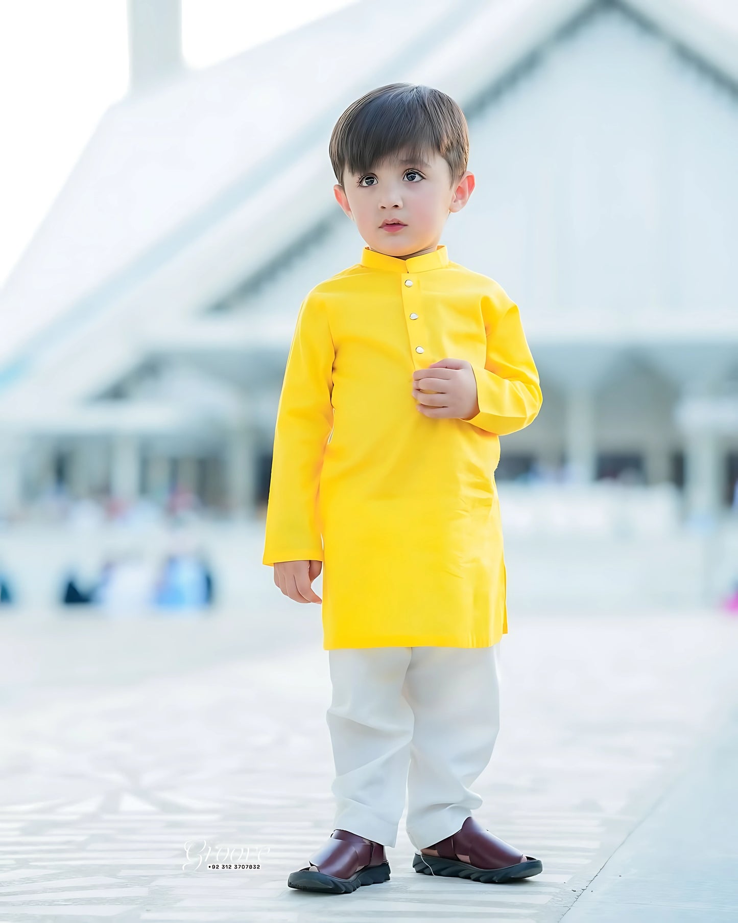 Sunlit Yellow Kurta Pajama Set – Premium Kidswear by Tito Patito