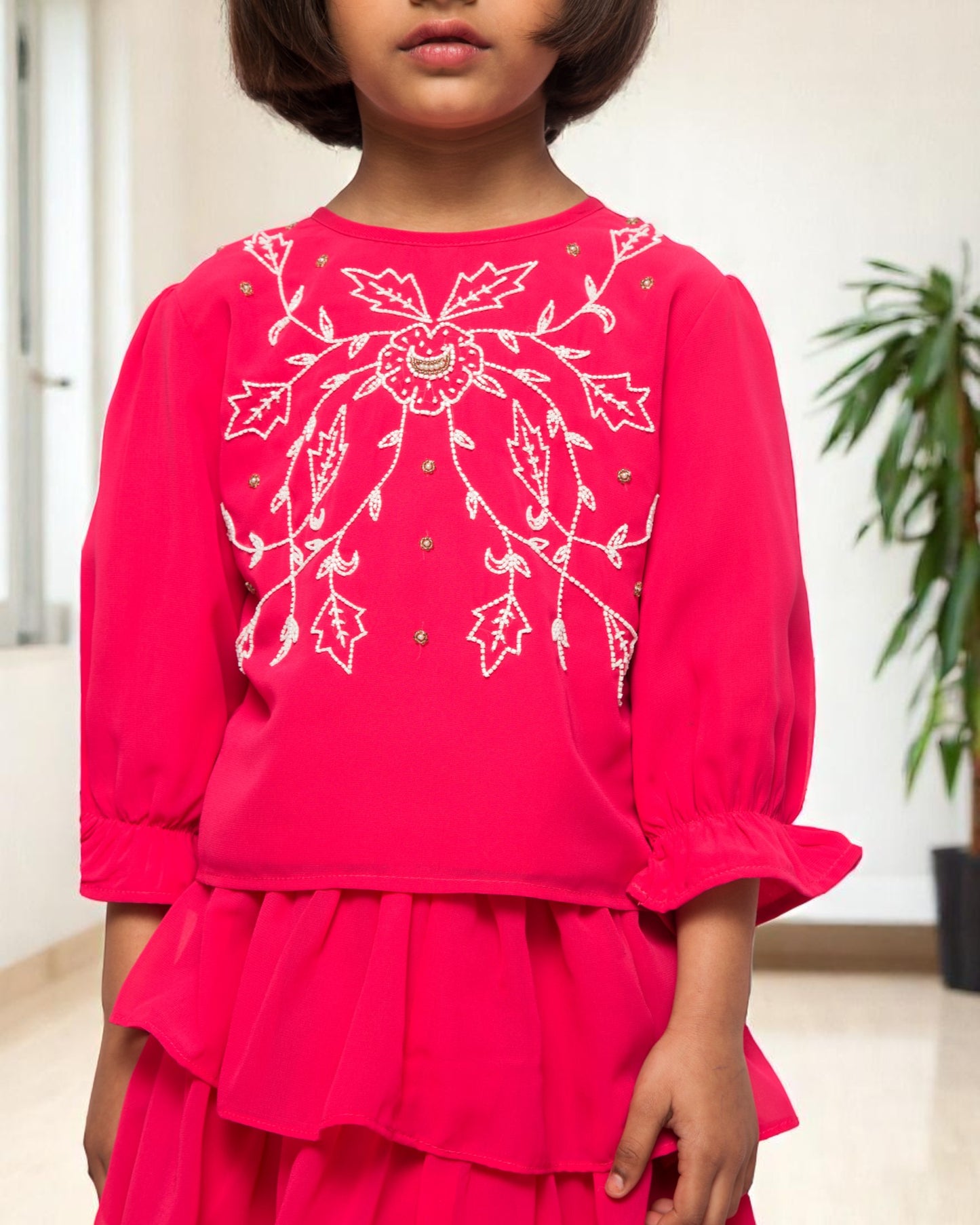 Ethereal Elegance: Handcrafted Georgette 3-Piece Set