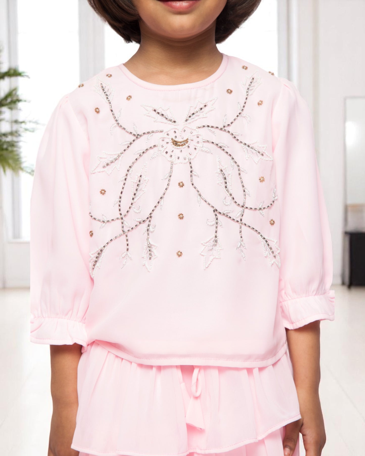 Ethereal Elegance: Handcrafted Georgette 3-Piece Set