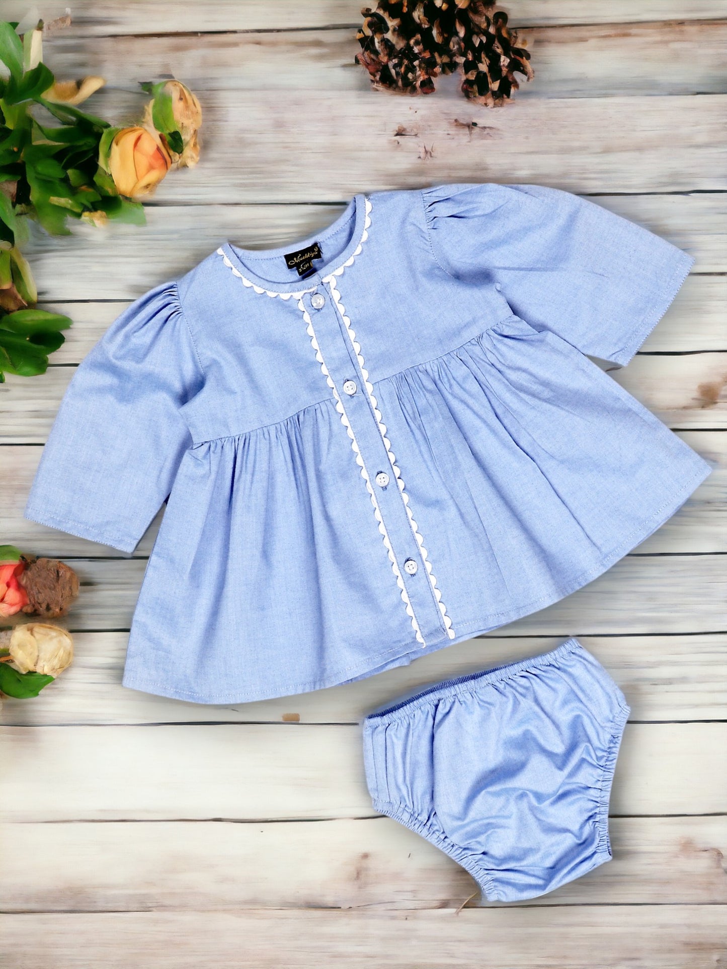 Adorable Two-Piece Cotton Set for Baby Girls