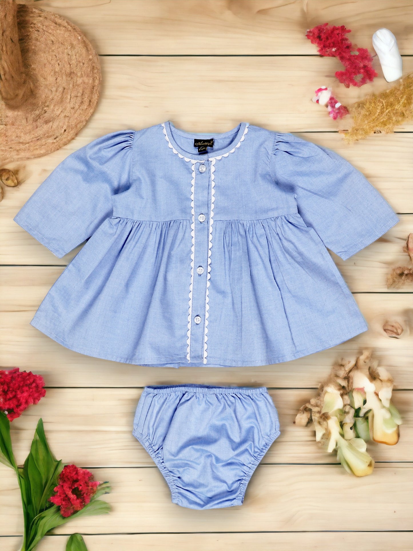 Adorable Two-Piece Cotton Set for Baby Girls