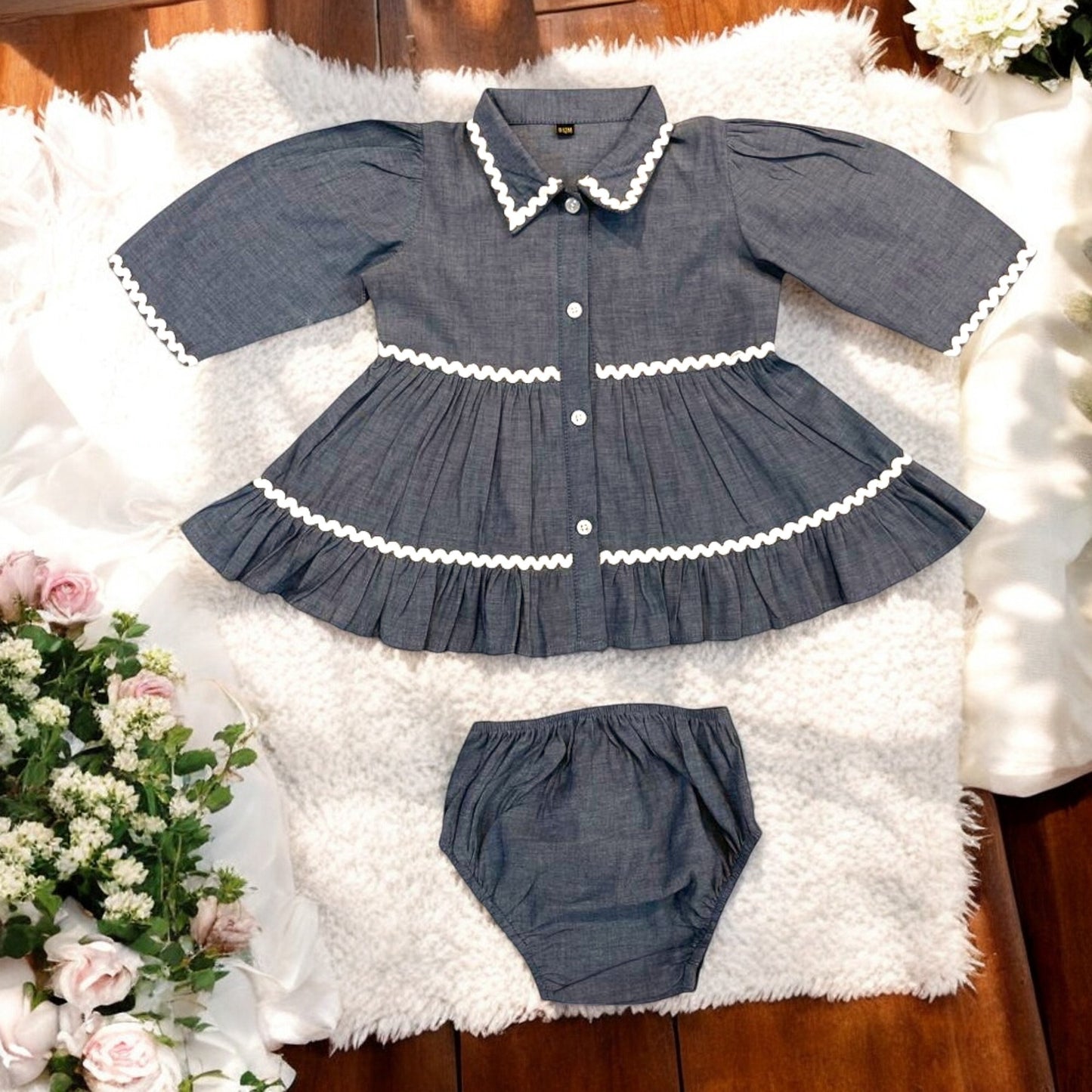 Adorable Two-Piece Cotton Set for Baby Girls