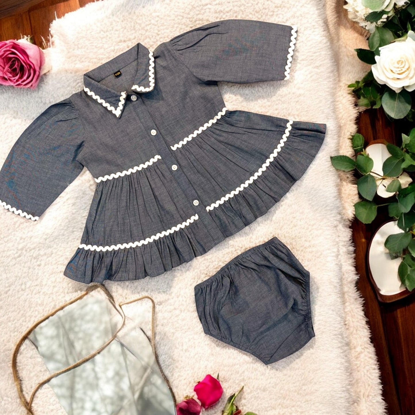 Adorable Two-Piece Cotton Set for Baby Girls