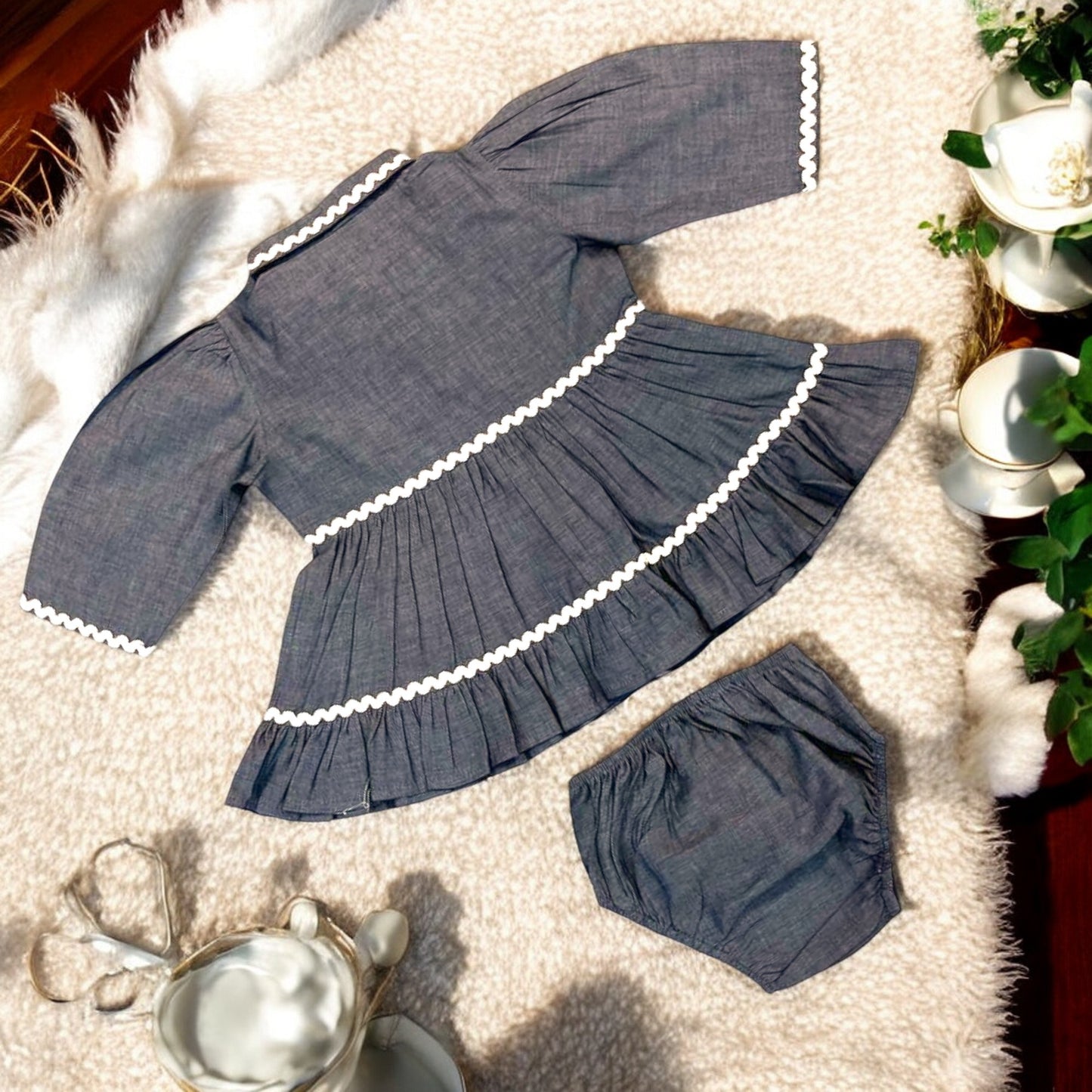 Adorable Two-Piece Cotton Set for Baby Girls