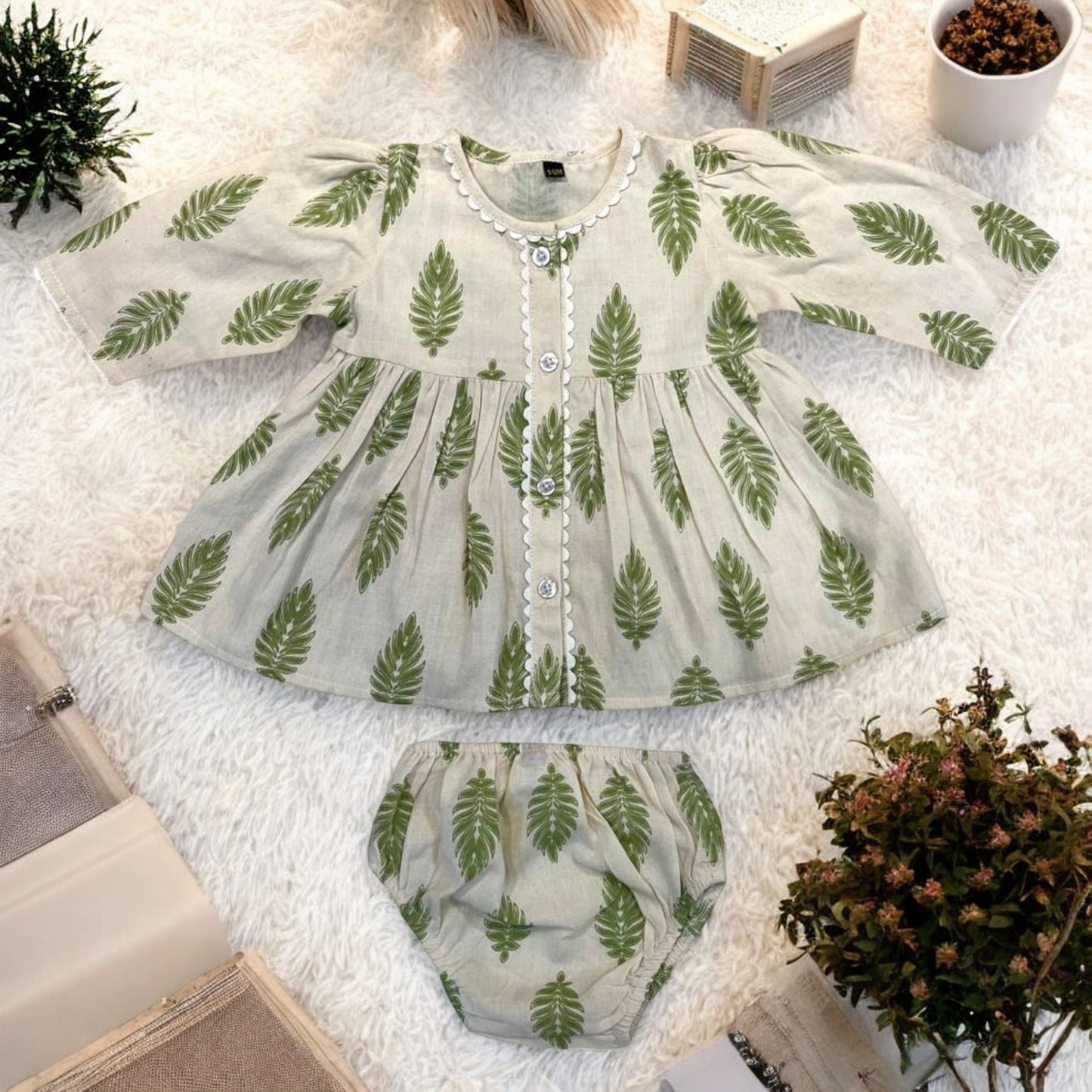 Charming Cotton Two-Piece Set for Baby Girls
