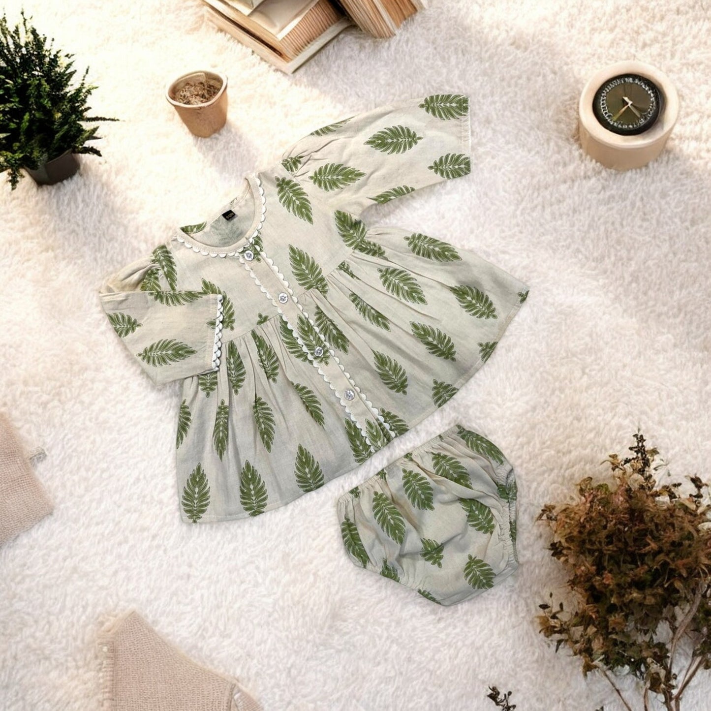 Charming Cotton Two-Piece Set for Baby Girls