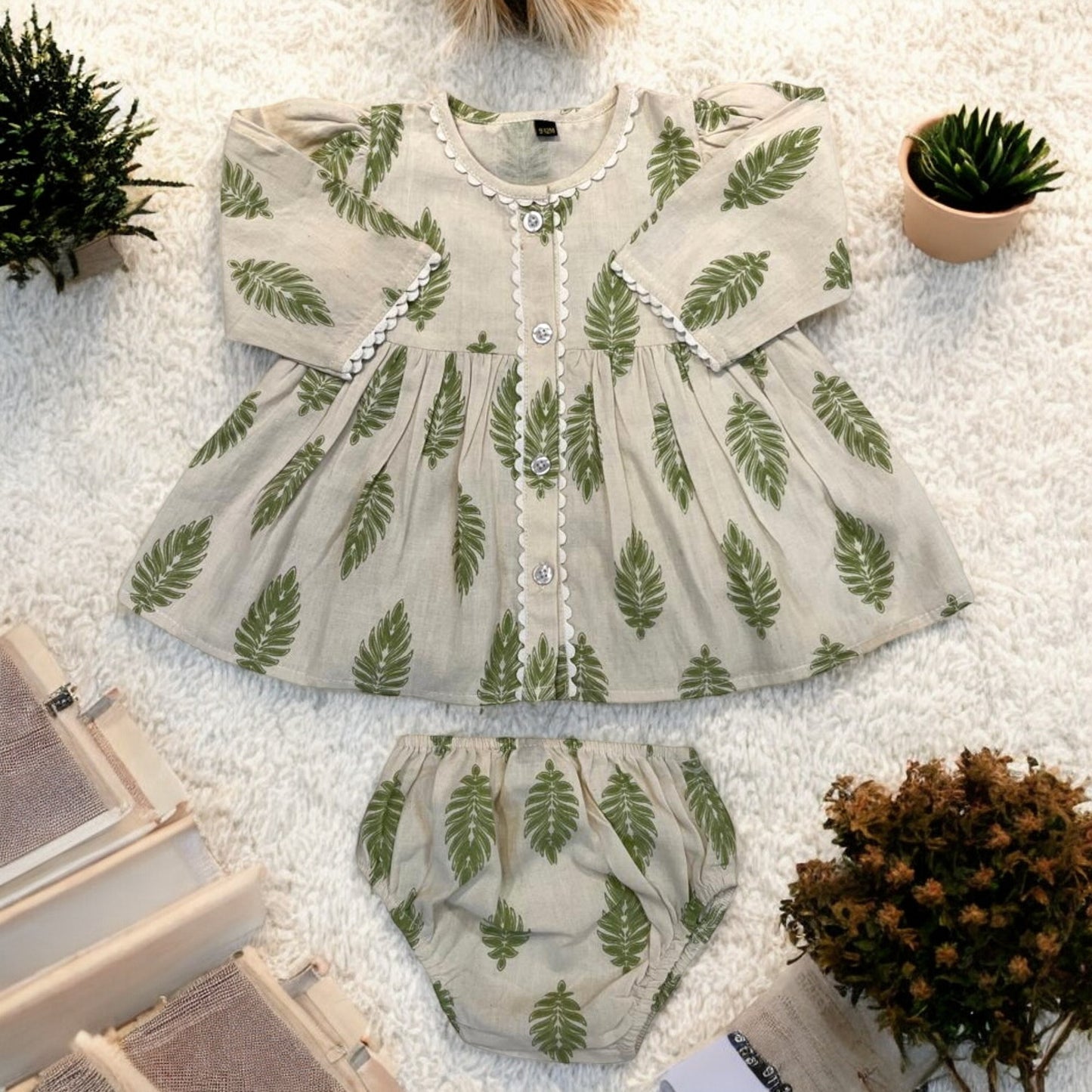 Charming Cotton Two-Piece Set for Baby Girls