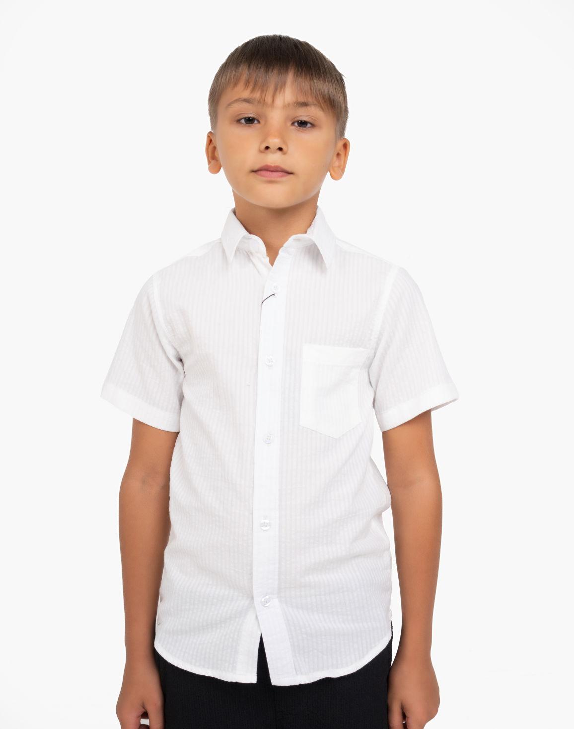 Boys White Half Sleeve Cotton Shirt – Classic Everyday Boys Shirt
