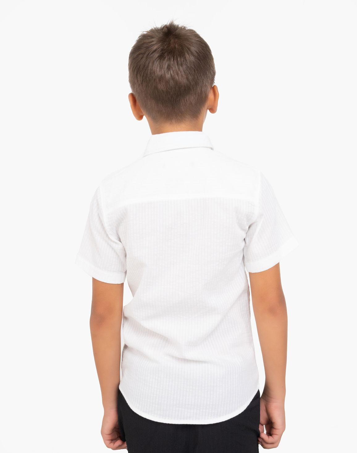 Boys White Half Sleeve Cotton Shirt – Classic Everyday Boys Shirt
