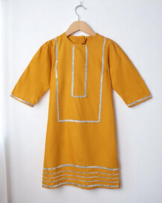 Rayon Two-Piece Suit for Girls with Gota Patti Work – Stylish & Comfortable
