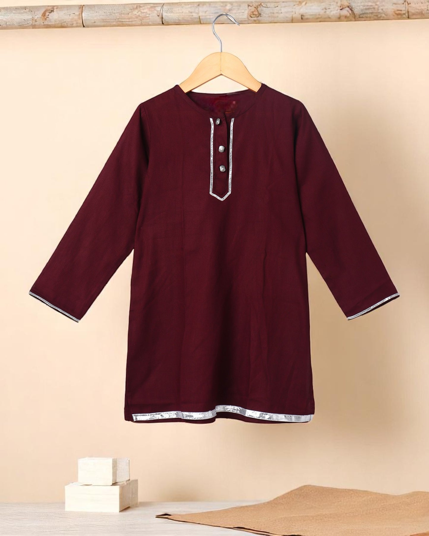 Rayon Two-Piece Suit for Girls with Gota Patti Work – Stylish & Comfortable