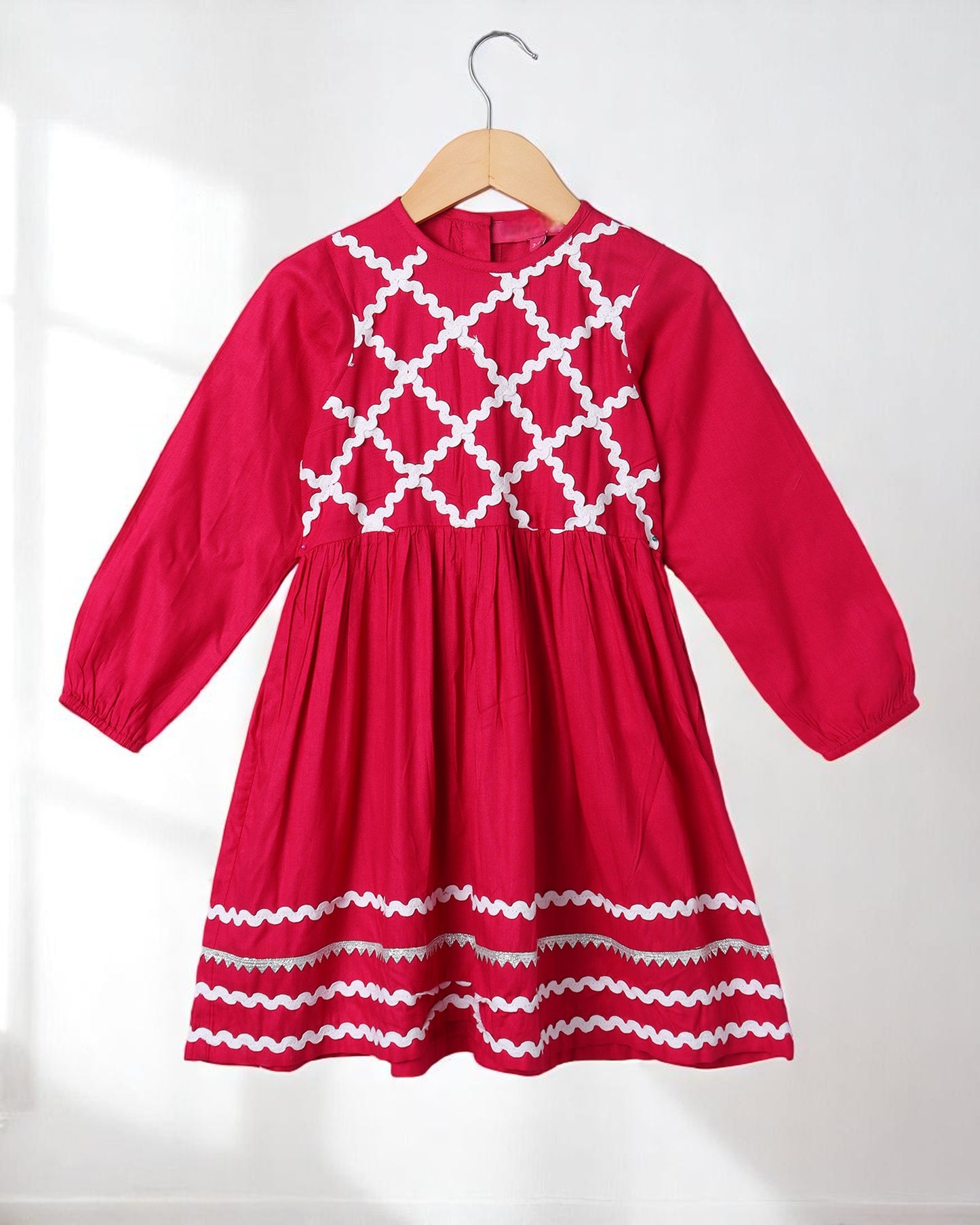 Rayon Two-Piece Suit for Girls with Elegant Lace Work – Soft & Stylish