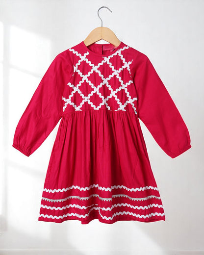 Rayon Two-Piece Suit for Girls with Elegant Lace Work – Soft & Stylish