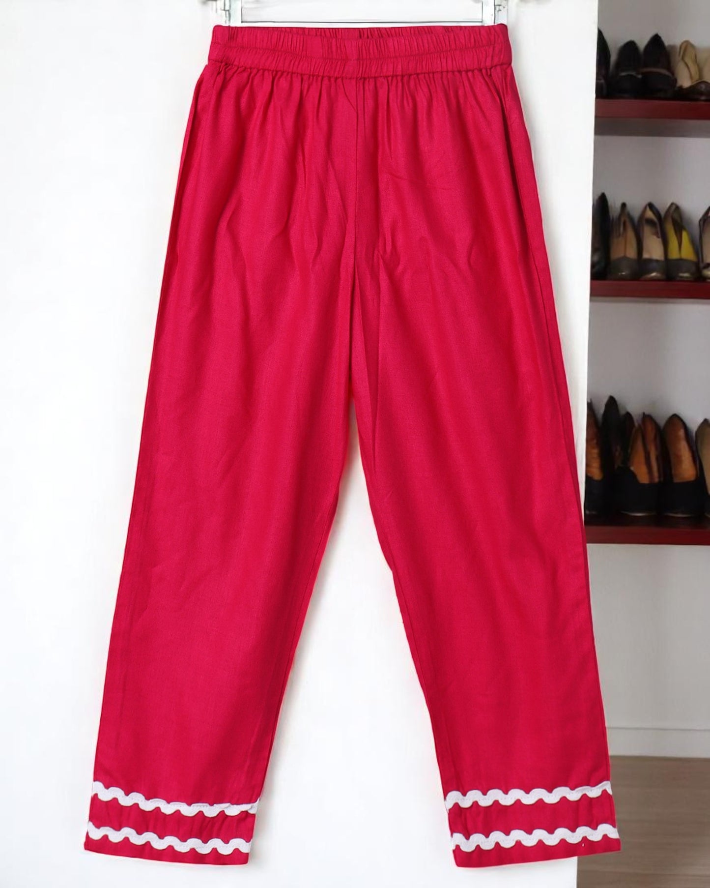 Rayon Two-Piece Suit for Girls with Elegant Lace Work – Soft & Stylish