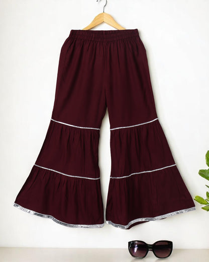 Rayon Two-Piece Suit for Girls with Gota Patti Work – Stylish & Comfortable