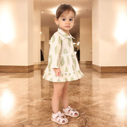Charming  Cotton Frock Set for Baby Girls