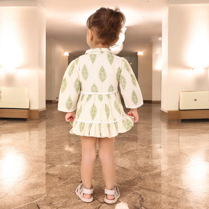 Charming  Cotton Frock Set for Baby Girls