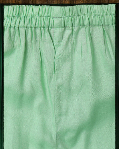 2 Pcs Suit For Girls In Rayon Fabric With Gota Patti Work