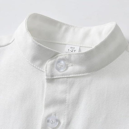 Boys White Cotton Shirt – Smart Casual Everyday Kidswear