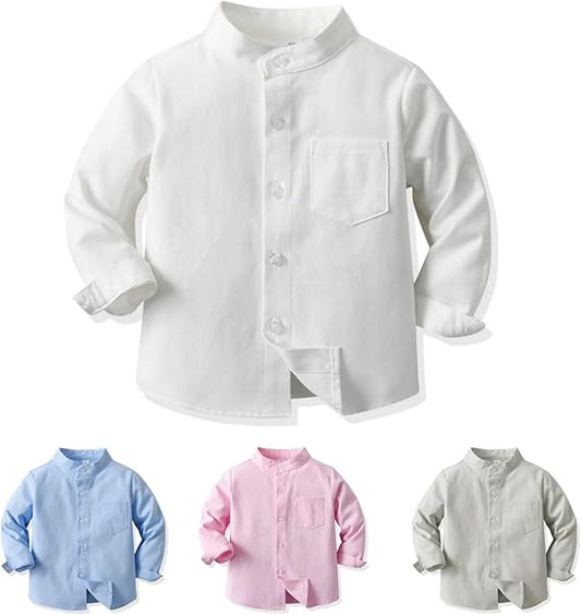 Boys White Cotton Shirt – Smart Casual Everyday Kidswear